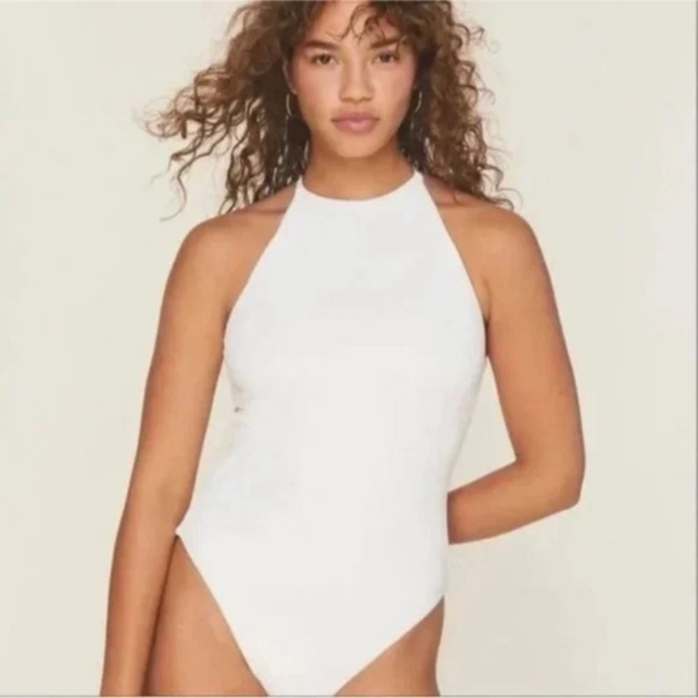 Andie Swim Asbury ribbed one piece swimsuit NWT